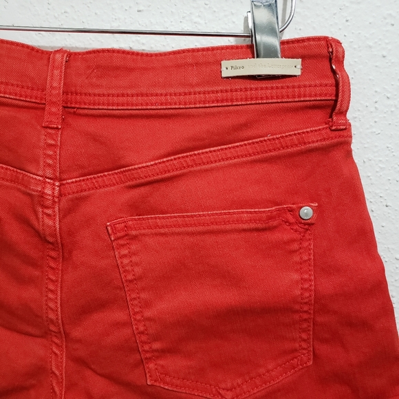 Anthropologie Pilcro Red Hyphen Denim Shorts - Picture 9 of 11